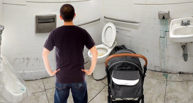 Punk Dad Disgusted Men’s Room Doesn’t Have a Changing Table to Do Coke Off Of