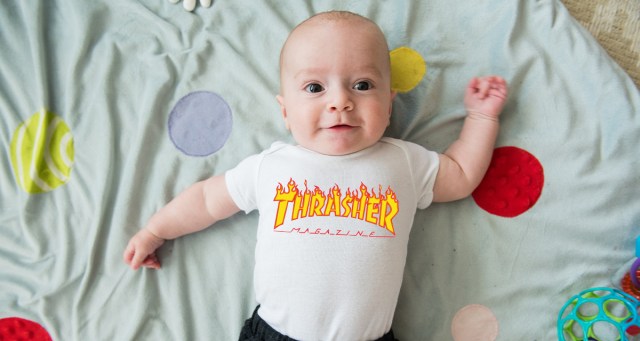 Oh Fuck: ‘Poser’ Baby Wearing Thrasher Onesie Can Actually Skate