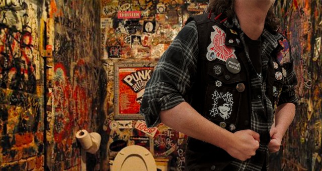 Aging Metalhead Mistakenly Thinks He Can Still Fit in Wedding Battle Vest