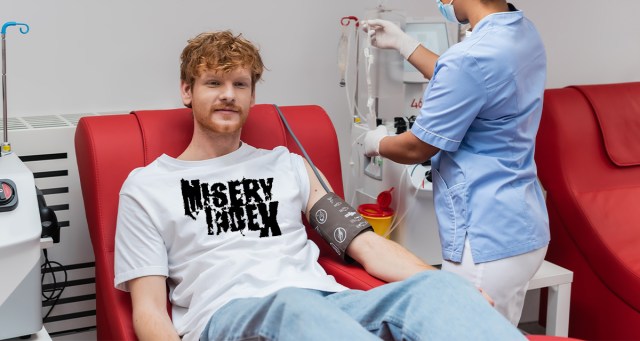 Metalhead Has To Donate More and More Blood Just to Get Buzzed Anymore