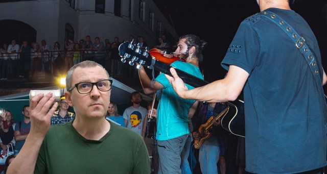 Folk Punk Show Audience Can’t Be Bothered to Look Up From Their Soup Cans Connected by String