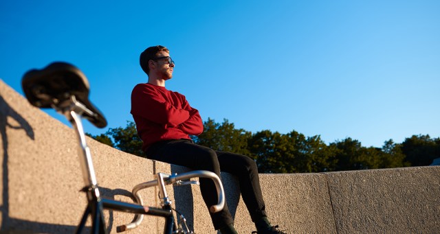 Eco-Conscious Punk Pretends Never Getting Driver’s License Was An Environmental Thing