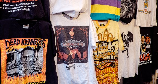 Old Band Tee Retires On Wall At Overpriced Vintage Shop