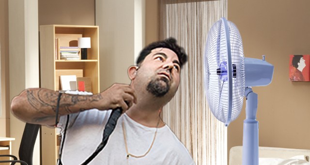 Chino Moreno Caught Moaning Into Oscillating Fan Again