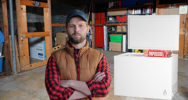 Rural Vegan’s Basement Fridge Stocked With 600 Pounds of Impossible Beef