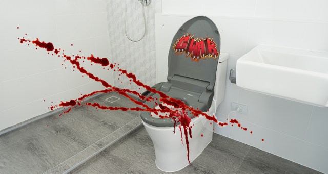 Custom GWAR Bidet Sprays Fake Blood and Cum