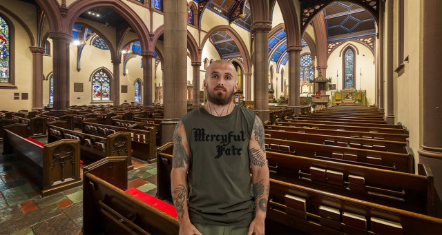 Guy Wearing Mercyful Fate Shirt Inside 200-Year-Old Church Kind of Disappointed He Didn’t Burst into Flames Upon Entering