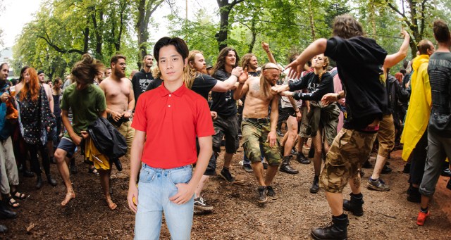 Guy in Crowd with Tucked-In Polo Most Unsettling Part of Black Metal Show