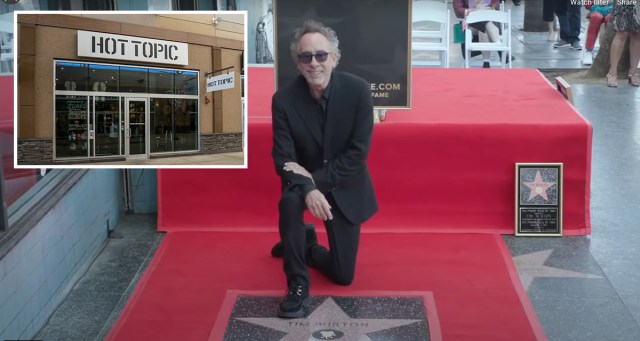 Hot Topic Immediately Opens New Location Next To Tim Burton’s Star on Hollywood Walk of Fame