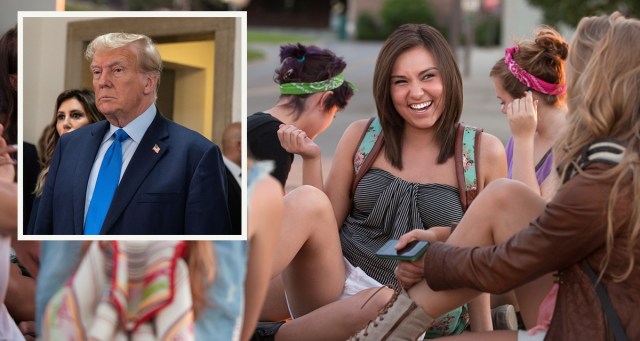 Trump Campaign Powerless Against Group of Teenage Girls Saying “Ew”