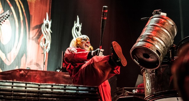 Clown From Slipknot Makes New Year’s Resolution to Hit a Beer Keg With His Baseball Bat at Least 50 Times a Day