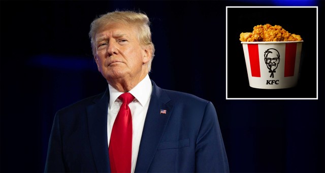 Trump Most Excited to Return to Oval Office to See if Bucket of KFC He Stashed in Floorboards Still There