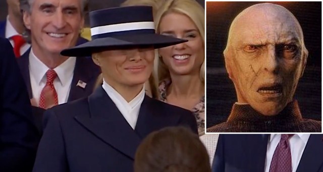 Voldemort Found Hiding Under Melania’s Hat