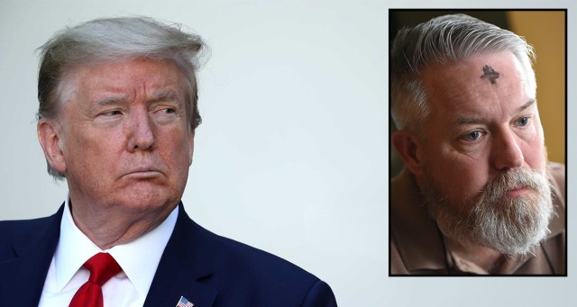 Devoted Christian Donald Trump Asks Priest “What’s That Black Shit on Everyone’s Forehead?”