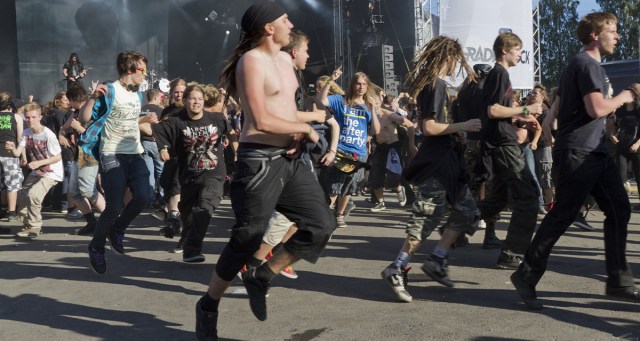Punk Finishes 5K in Circle Pit
