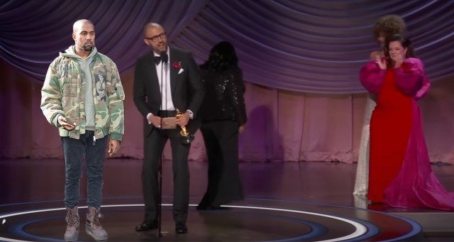 Kanye West Interrupts Best Picture Winner On Stage at Oscars to Say “Triumph of the Will” One of the Best Films of All Time