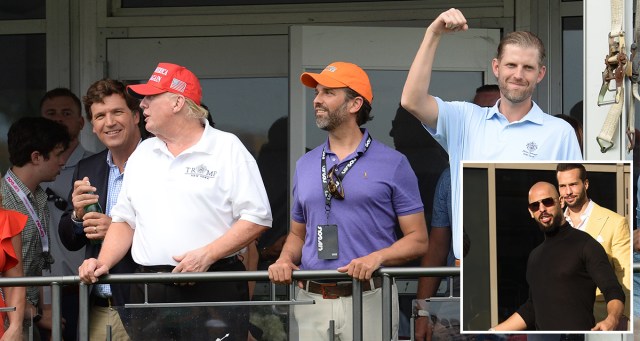 Trump Brothers Beg Dad for a Slumber Party With the Tate Brothers