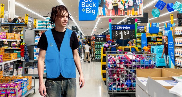 Punk Walmart Greeter More of a Deterrent