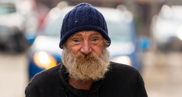 College Town’s One Homeless Guy Braces for Being Subject of Multiple Photography 101 Final Projects