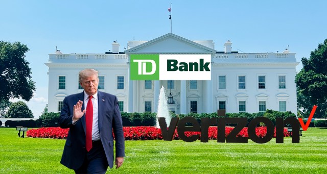 Trump Presents Verizon Wireless Easter Egg Roll in Front of Newly Renamed TD Bank White House