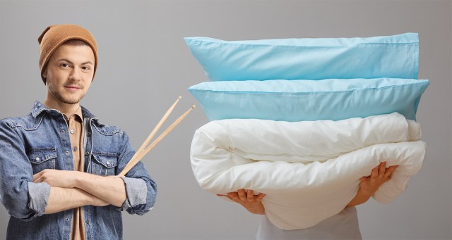 Touring Drummer’s Mom Reminds Them to Pack an Extra Pillow and Blanket in Their Kick Drum