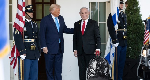 Netanyahu Presents Trump With Blown Up Body of Palestinian Two-Year-Old as Thank You for Continued US Support
