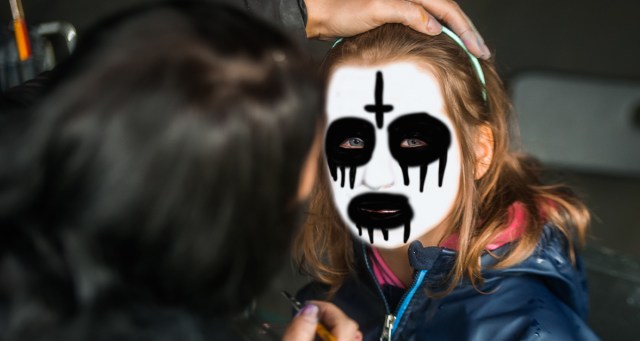 Black Metal Vocalist Moonlighting as Face Painter “Ruins” Elementary School’s Play Day