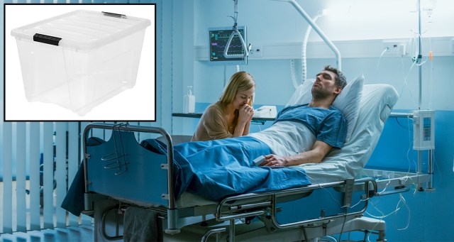 Dying Merch Guy Wishes to Be Buried in Transparent Plastic Storage Box