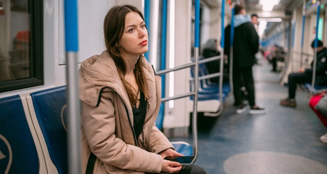 Attractive Woman on Subway Probably Just Waiting Until the Right Moment to Compliment Your Gorguts Shirt