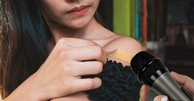 Punk ASMR Creator Holds Microphone Up to Bandage Slowly Peeling Off Skin