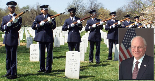 White House Honors Dick Cheney With a 21-Gun-To-The-Face Salute