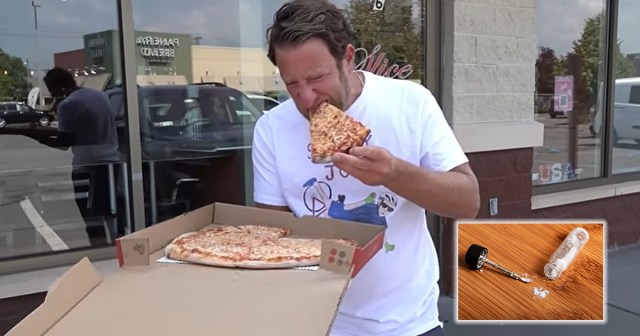 Dave Portnoy Gives Perfect Score to Slice of Pizza That Comes With Little Vial of Cocaine