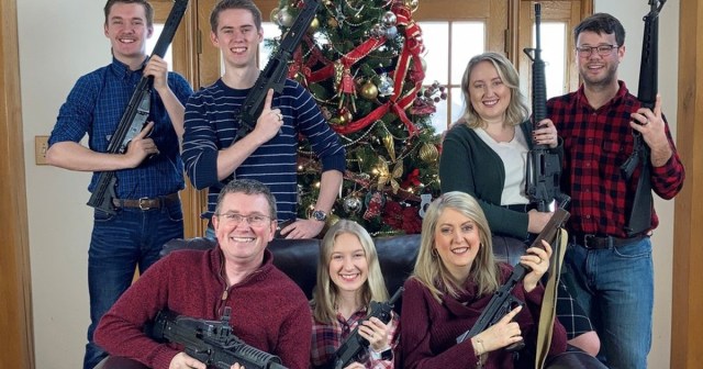Opinion: If We Ban Automatic Weapons, What Will My Family Pose with on Our Christmas Cards?