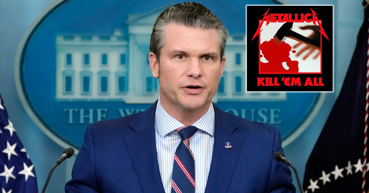 Pete Hegseth Denies Damning Reports That He Got The Name Of Metallica’s First Album Wrong