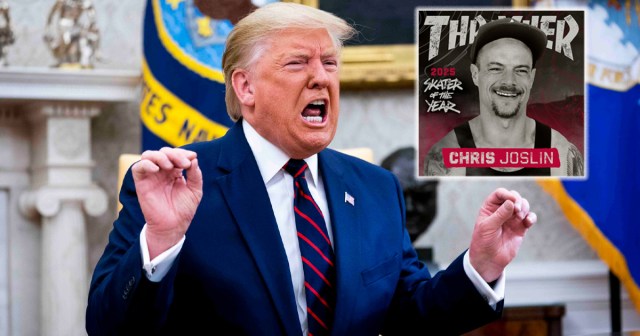 Trump Renews Allegations of Voter Fraud After Being Denied Thrasher’s “Skater of the Year”