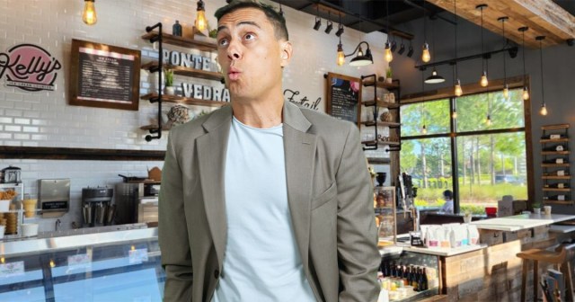 Guy Wearing T-Shirt With Blazer Probably Some Kind of Cool Creative Genius