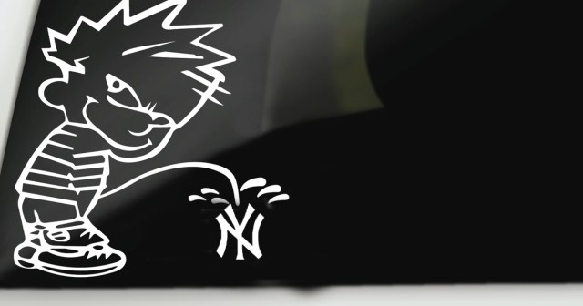 How Mudflaps Gave Me Unrealistic Expectations About How Often Calvin Pisses on the Yankees Logo