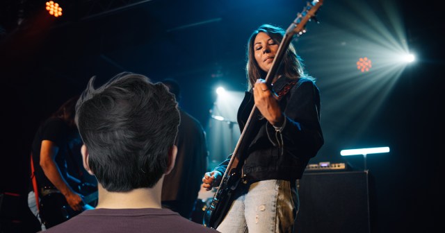 Tall Guy at Local Show Pretty Sure Female Bass Player in Love With Him After Two Instances of Accidental Eye Contact