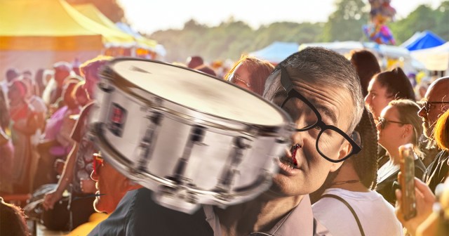 Drummer Accidentally Tosses Snare Into Crowd Instead of Sticks