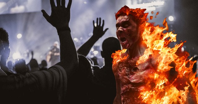 Unbaptized Man Bursts Into Flames Upon Entering Creed Concert